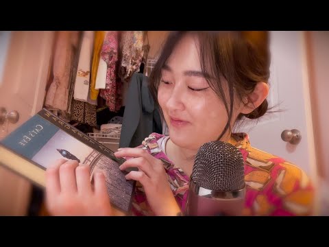 ASMR 🤫 inaudible whisper, layered effect, reading to you~