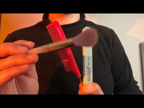 ASMR beauty salon RP ᯓ★ 🧝🏼‍♀️🎀doing your hair, makeup and nails 💅 gentle tapping & no talking 