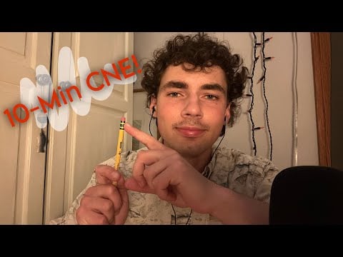 ASMR 10 Minute Soft Spoken Cranial Nerve Exam | personal attention for sleep and relaxation