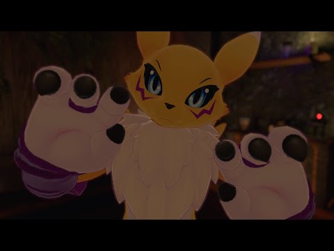 [Furry ASMR] Renamon Removes Your Bad and Negative Thoughs 💛💜 | VR Tingles | Personal Attention...