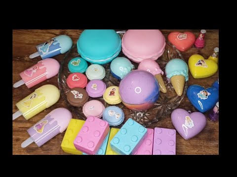 Disney princess colorful slime play. Asmr...