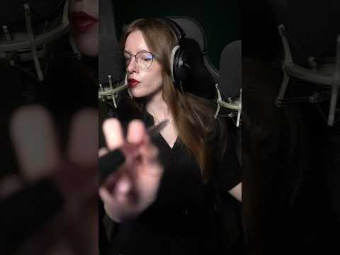 ASMR Brushing YOUR Face W/ Mouth Sounds  #asmr #relax  #visualtingle #mouthsounds