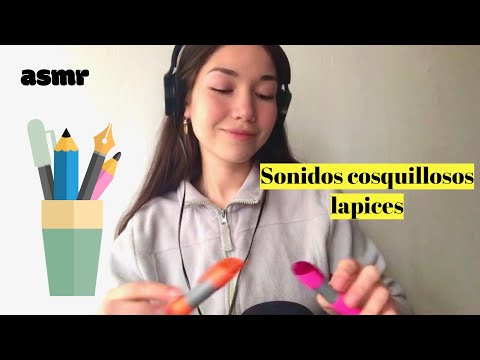 SONIDOS COSQUILLOSOS con lápices para dormir | ASMR ESPAÑOL |