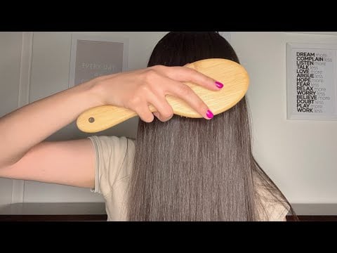 ASMR | Bruahing My Hair Over My Face 💁🏻‍♀️ #asmr #brushingasmr 