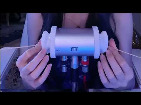 Deep Ear Cleaning ASMR with Goose Feather & Heartbeat Gurgle Sounds / 1Hr (No Talking)