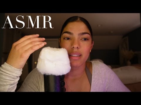 ASMR catching up on things Q&A ~ fluffy mic sounds 