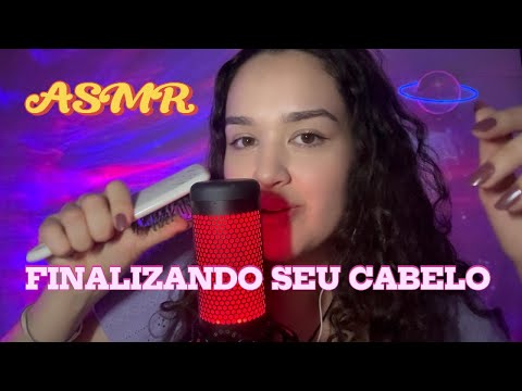 ASMR finalizando seu cabelo 🎀 cuidados pessoais triggers