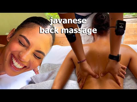 ASMR: Traditional Javanese BACK Neck Shoulder Massage for Deep Relaxation!