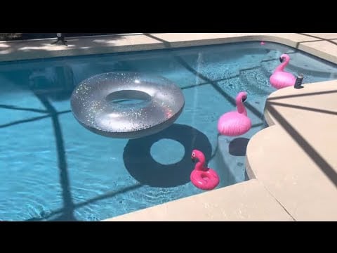 ASMR pool tapping w/ whispering (part 2/2)