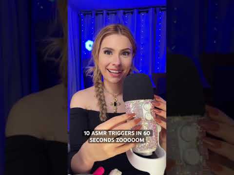 10 ASMR TRIGGERS IN 60 SEC #shorts #shortsvideo #shortsviral #asmr