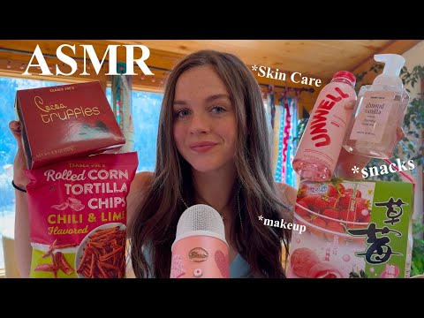 ASMR Shopping Haul! (Skincare, Snacks, Makeup…)