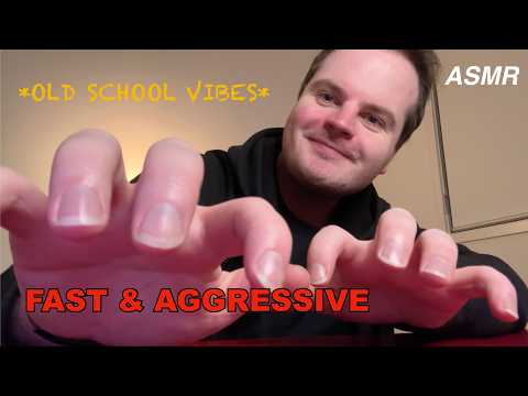 Old School ASMR Fast & Aggressive Table Tapping (Pure Tingles)