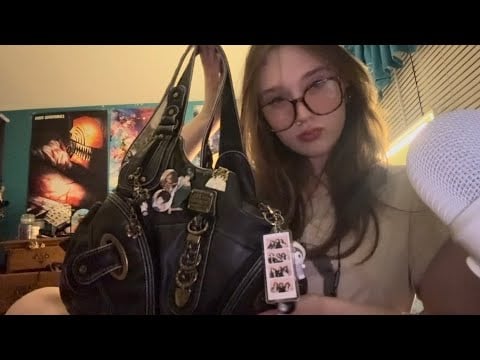 ASMR what’s in my bag?! (lots of tapping)