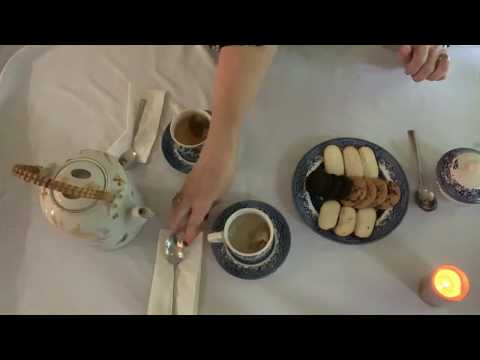 ASMR Relaxing Tea Soft Spoken / Whisper with Tapping and Crinkle Sounds Tingles