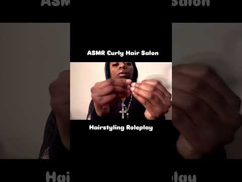 ASMR Curly Hair Salon Styling Roleplay 💜