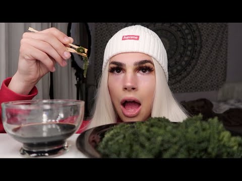 ASMR- Instagram Baddie Eats Sea Grapes (Lo-Fi)