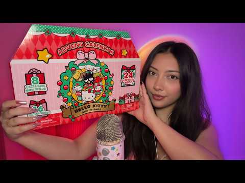 unboxing my hello kitty advent calendar and hoping to find potential asmr triggers