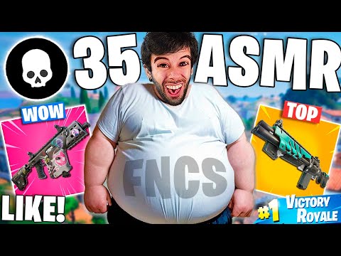 ASMR MOUTH SOUNDS FORTNITE SOLO VS SQUAD 35 KILLS (ASMR ESPAÑOL) - Roleplay