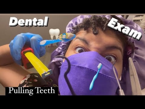 ASMR - Dentist Gets Rotting Teeth (Linda)