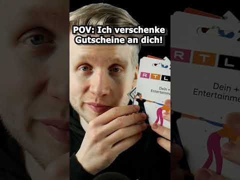 ASMR - POV: Ich verschenke Gutscheine an dich!! #Shorts #asmr #roleplay #DeutscheASMR