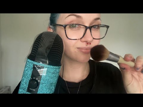 ASMR Intense Tape Crinkles On The Mic [Brushes, Mouth Sounds, Kisses]