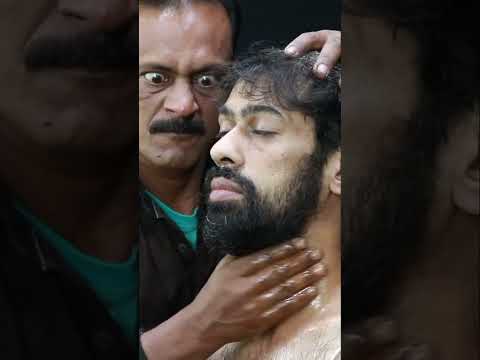 Foch Foch Sound Ear Finger Massage By Big Eyes Barber ASMR #shorts