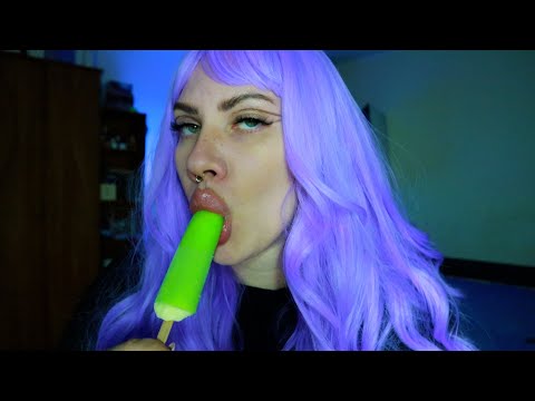 ASMR CLOSE LICKING, MOUTH SOUNDS, KISSES