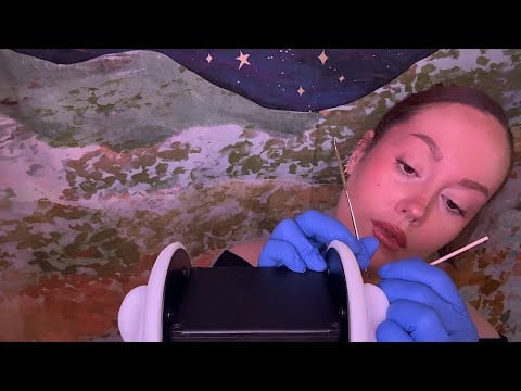 ASMR | Thorough Ear Cleaning Inside & Out - Close Whispers, Picking, Wet Wipes, Otoscope, etc