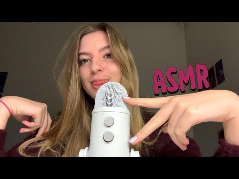 mic brushing & inaudible whispering! | asmr
