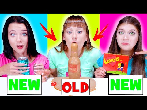 ASMR NEW VS OLD FOOD CHALLENGE BY LILIBU