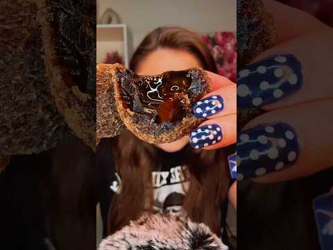 Sleepy bear edible crystal taste test 🤯 #asmr #candy #satisfying #asmrsounds