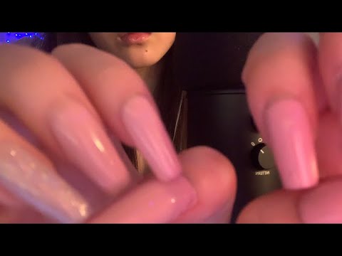 ASMR Nail Tapping, Hand Movements, Nail Clicking ...