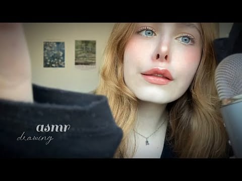asmr ~ drawing on your face // spit painting ࿐ྂ ྀ