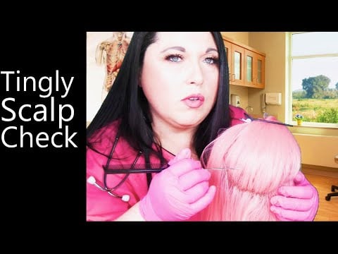 ASMR Tingly Scalp Check | Tweezers, Rat Tail Comb, Scalp Scratching, Hair Parting | Medical RP
