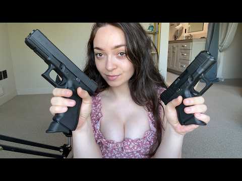 ASMR Rambling With My Glock 26 and 17 9mm Pistols Using Blue Yeti Microphone