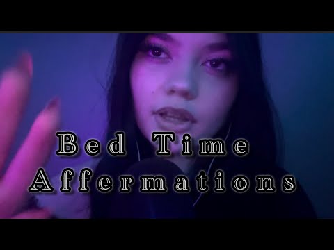 Bed Time Affirmations ASMR 🌘🌌 [mouth sounds] 