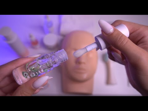🥑 ASMR Skincare on Mannequin (Layered Sounds) #asmr #skincare