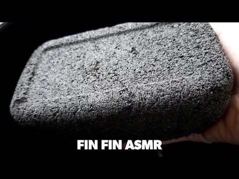 ASMR : Crumbling Charcoal + Black Pumice + Cement Mix #328