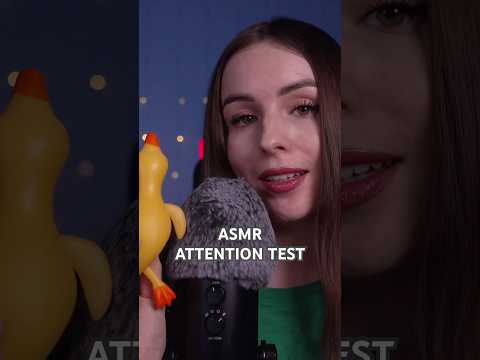 Can You Beat This ASMR Attention Test #asmr #challenge