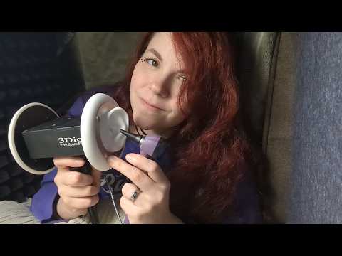 ASMR - Otoscope, Sticky Picks and Soft Spoken and Whispered Personal Rambling - THE BOX ep. 4