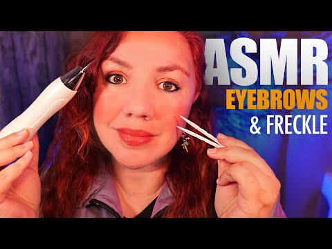 ASMR Sleep Inducing FRECKLES & EYEBROW Design Studio