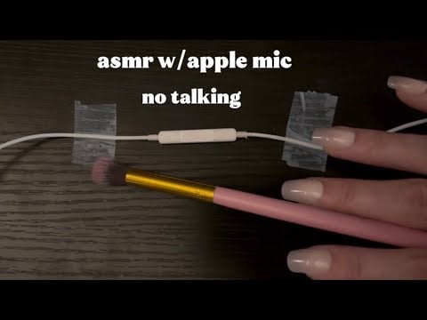 ASMR apple mic sounds (lofi, experimenting w/triggers, no talking)