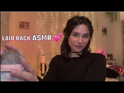 chill ASMR hang with you w/ mic rubbing, mouth sounds, clipping your hair away, face touching&more..