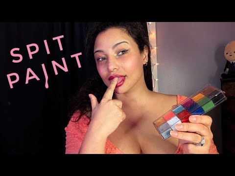  ASMR Spit Painting You 🎨 Wet Mouth Sounds (South African Accent)
