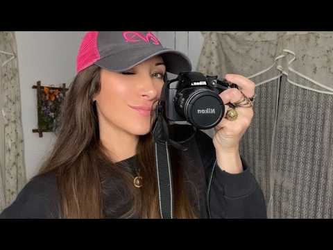 ASMR ~ Your Photo Shoot 🖤 (close personal attention, collar, hair, iPhone camera touching & Moving)