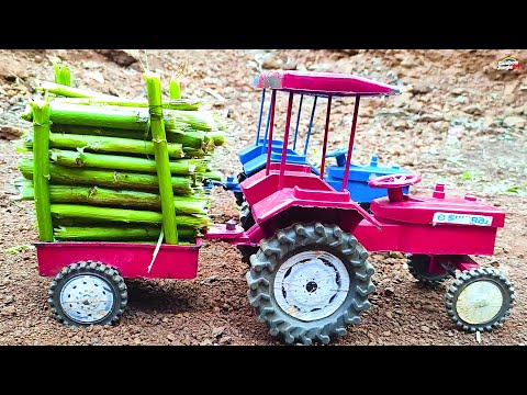 Tractor Pulling Heavy Loaded Sugarcane Trolley | tractor video