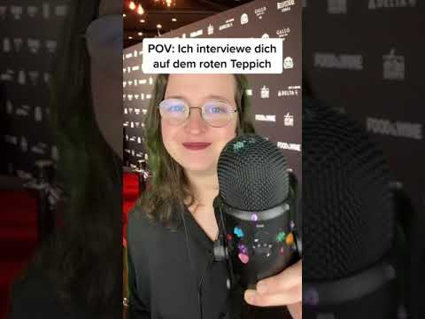 POV: Ich interviewe dich auf dem roten Teppich #shorts #asmrshorts #asmr