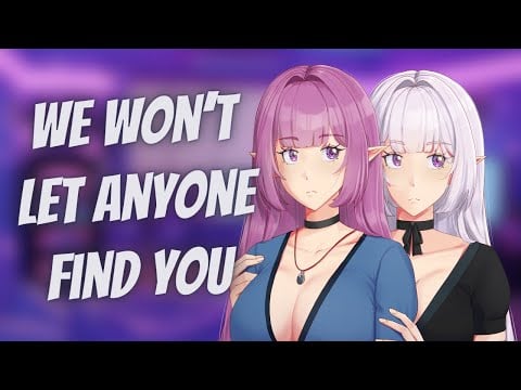 Goth elf sisters capture you and spoil you with ear cleaning (FF4A) [ASMR] [Neko listener] [Purring]
