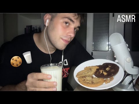 ASMR COMIENDO GALLETAS 🍪🥛| Mukbang