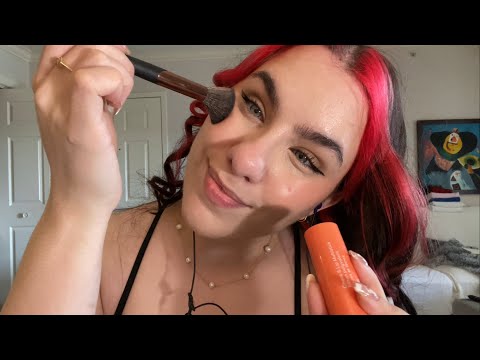 ASMR Get ready with me - Doing my makeup